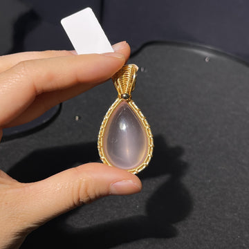 Handmade Copper Wire-Wrapped Natural Crystal Pendant Collection