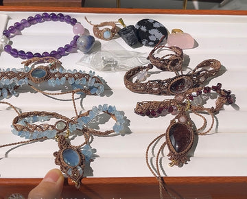 Ari’s Aquamarine Jewelry Set and Ari’s Garden Crystal Jewelry Set