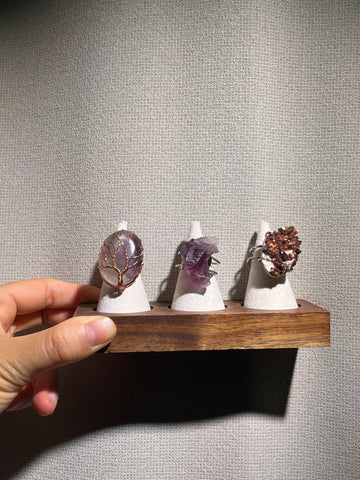 Raw Stone Adjustable Ring